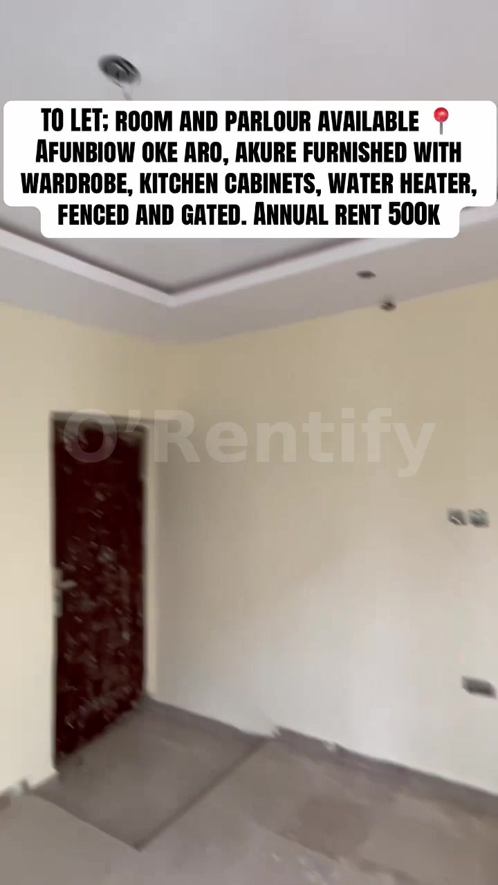 Room and parlor self con available for rent at Oke aro 500k rent photo 3