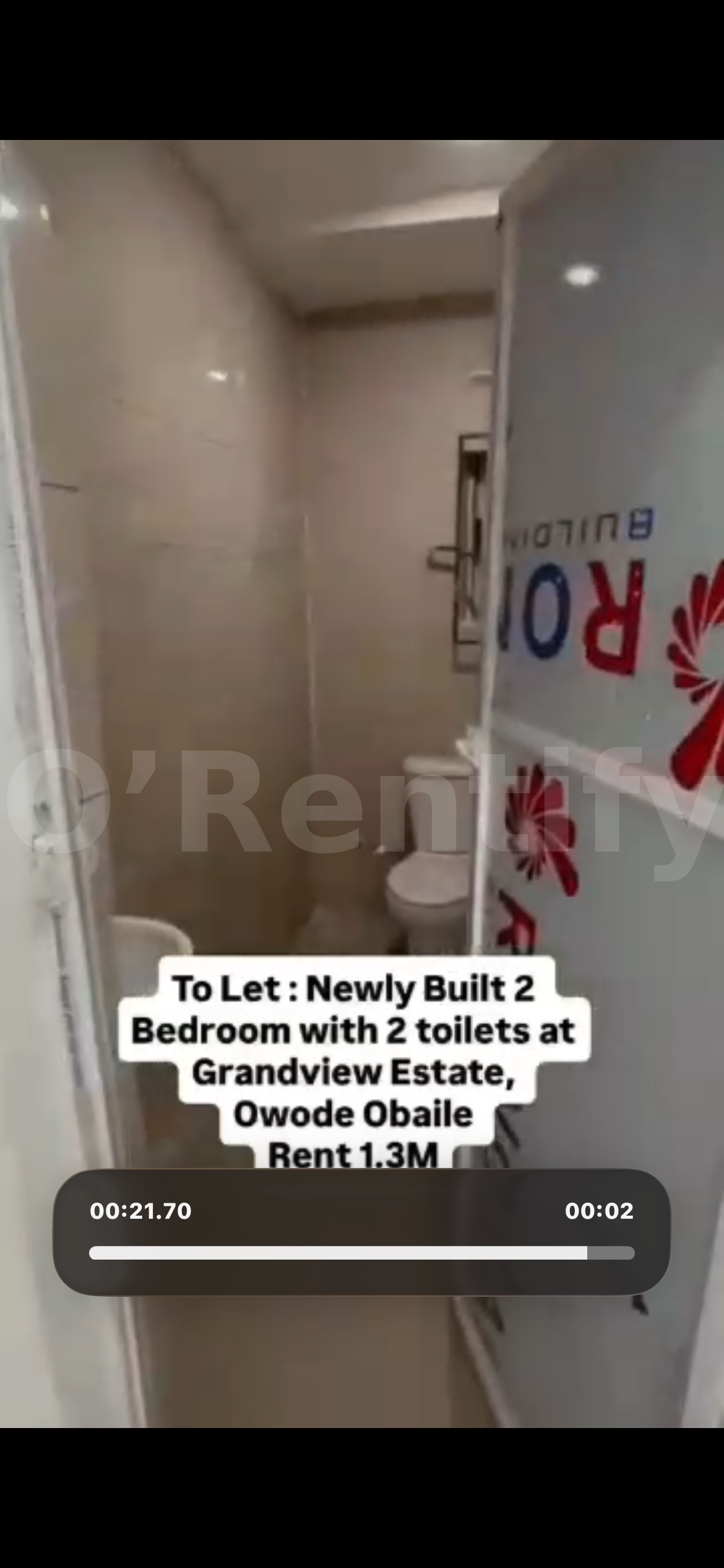 Just out 2 bedroom apartment for rent