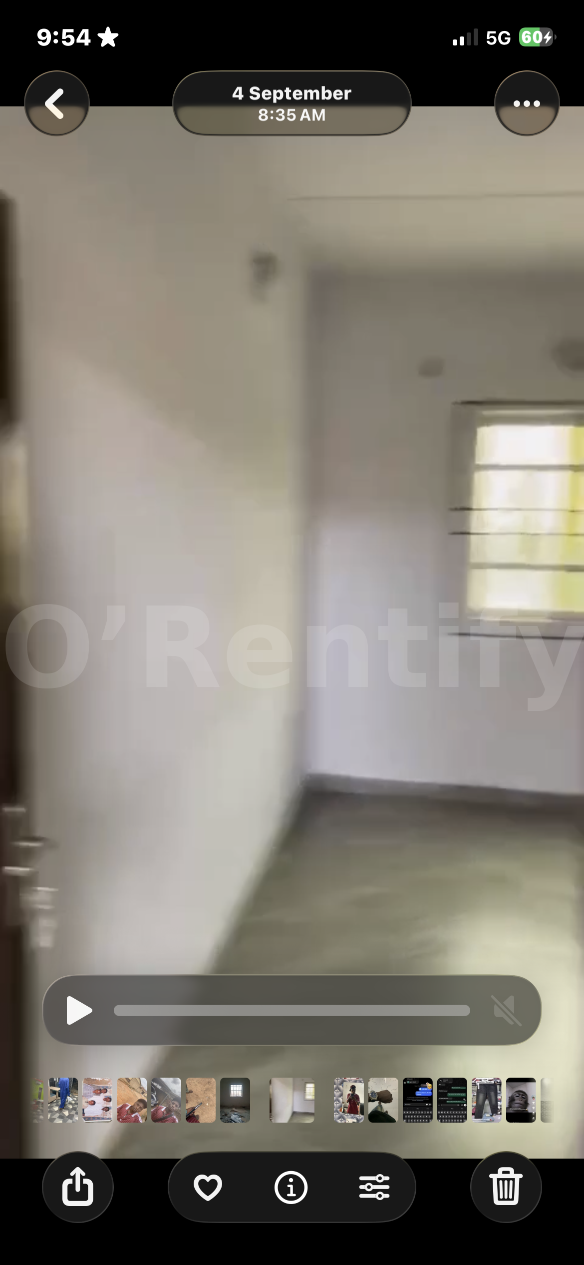 Room and parlour selfcon with asbestos ceiling and personal prepaid meter around Ilesha garage. 350k basic rent