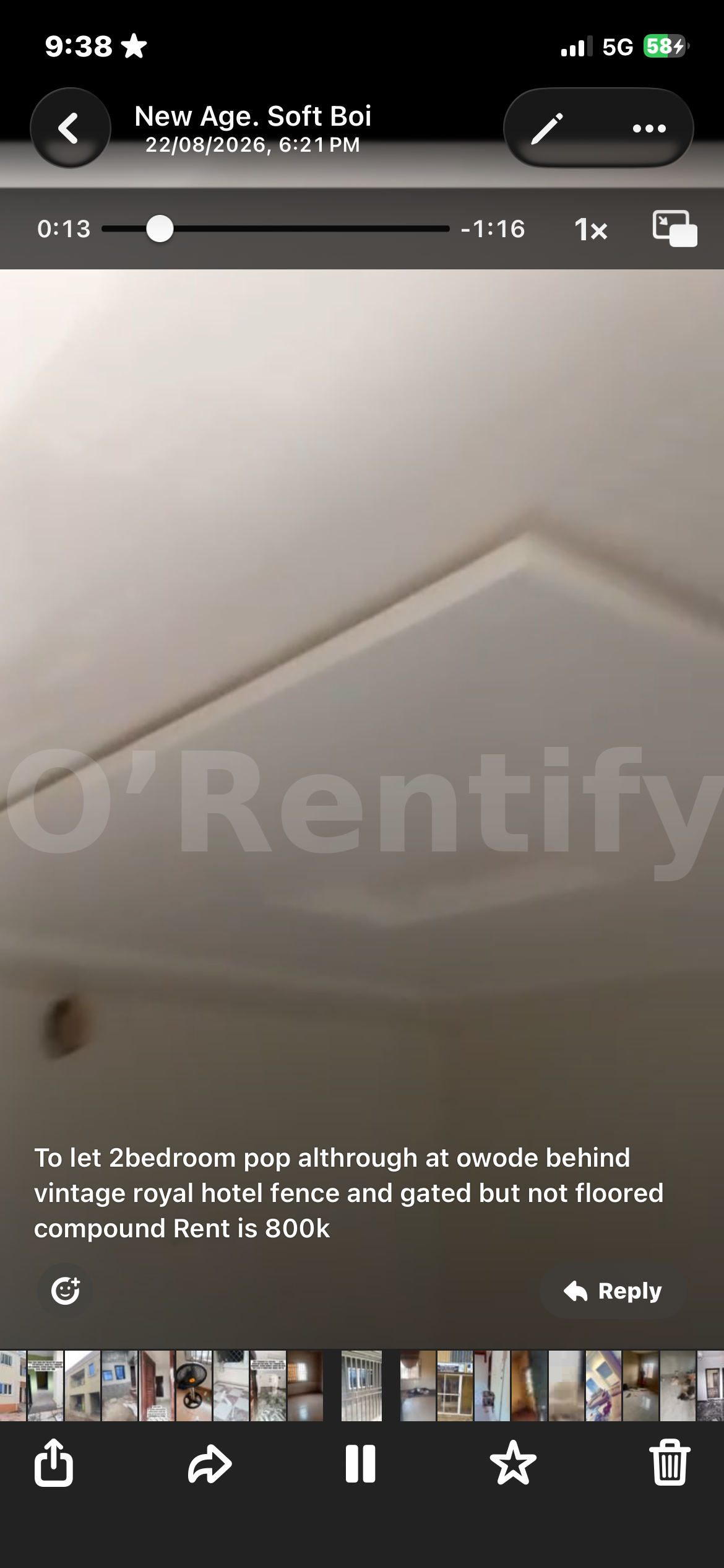 2 bedroom flat available for rent at owode photo 4