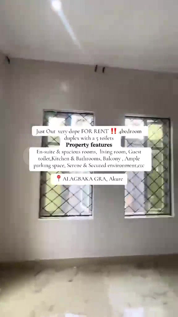 Newly built Just out 4 bedroom apartment for rent at alagbaka gra photo 6