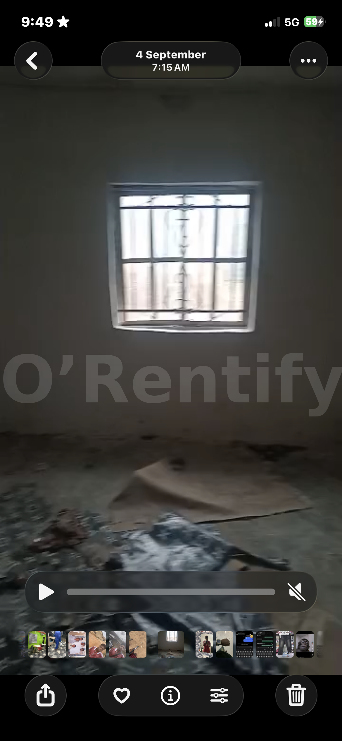 Sight a room is available at garage llesa rent 5k