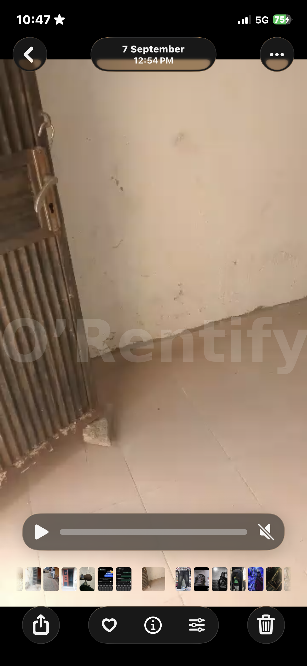 Room and parlor self con, full tiles and well water besides the house at costain okebale area...300k yearly... Dm